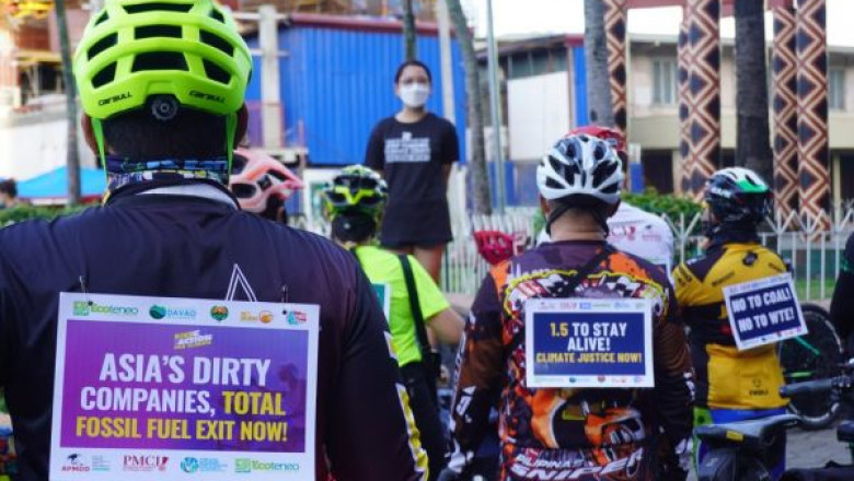 Davao cyclists join the 'Pedal for People and Climate' campaign