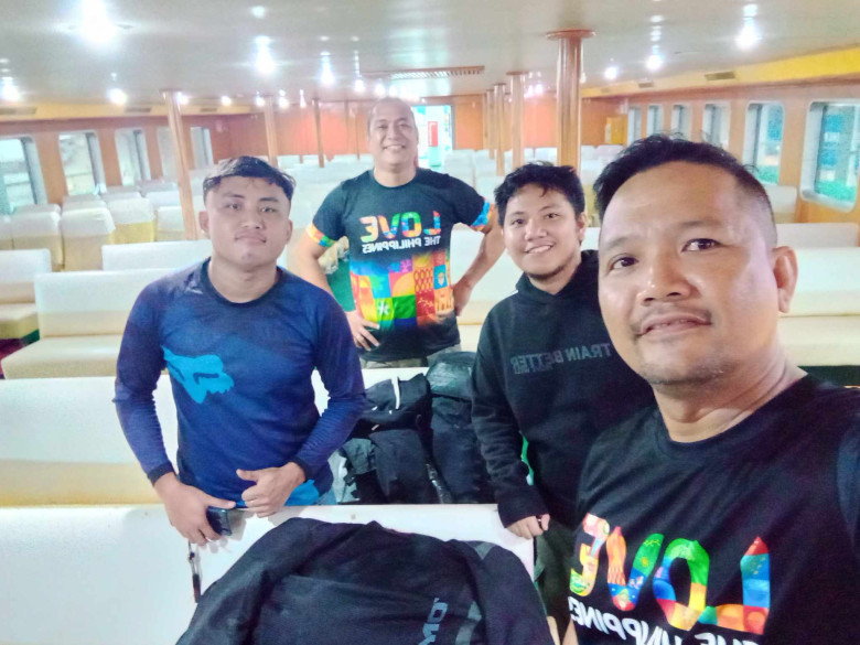 Aboard the ferry going to Liloan