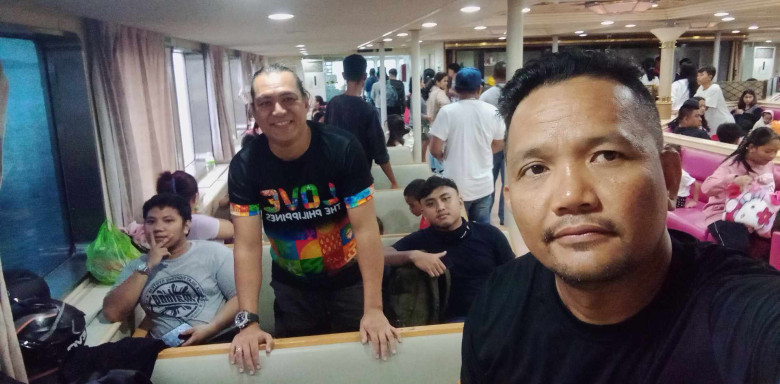 Aboard the ferry from Samar to Matnog