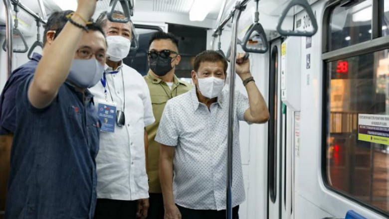 Duterte unveils Metro Rail Transit Line-3 rehabilitation project