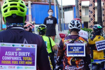 Davao cyclists join the 'Pedal for People and Climate' campaign